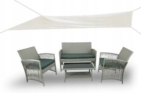 Tieniaca plachta na balkón - obdĺžnik - 3x2,5m - béžová (180g/m2)