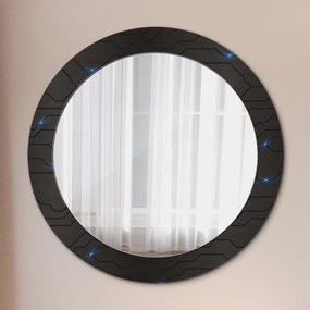 Okrúhle ozdobné zrkadlo Futuristický abstrakt fi 70 cm