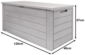 InternetovaZahrada Úložný box Woody 280 L - sivý