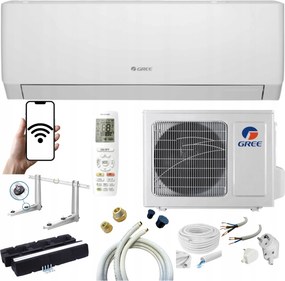 Nástenná klimatizácia Gree Pular 2,5 kW 30 m2 Wifi Pripravená Na Montáž