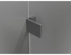 Mexen Lunar-F L, skladací sprchový kút ľavý 100 x 90 cm, 8mm číre sklo, profil grafit brúsený, 836L-100-090-66-00-L