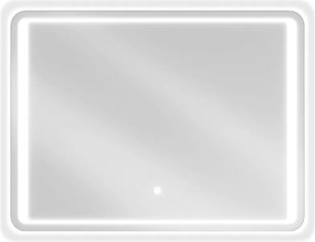 Mexen Zusa kúpeľňové zrkadlo s podsvietením 80 x 60 cm, LED 6000K, proti zahmlievaniu - 9808-080-060-611-00