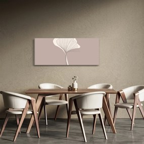 Obraz - Béžové listy N⁰3 (120x50 cm)
