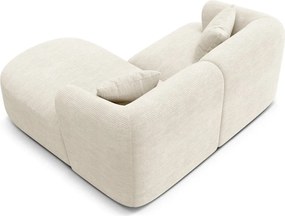 Béžová menčestrová rohová pohovka (pravý roh/s leňoškou) Campi – Cosmopolitan Design