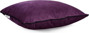 Obliečky na vankúše AmeliaHome Velvet Piping slivkové