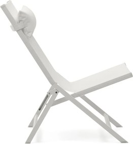 Biele kovové záhradné kreslo Canutells – Kave Home