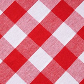 Bavlnená látka Olivia OL-016 Červeno-biela kocka veľká - šírka 150 cm