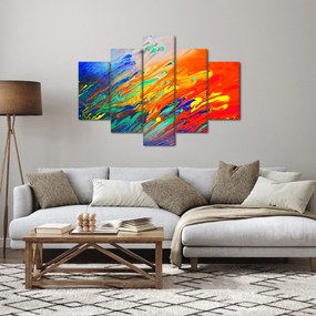 Obraz - Farebná abstrakcia (150x105 cm)