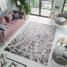 Kusový koberec SKY Log - šedý/tmavo šedý