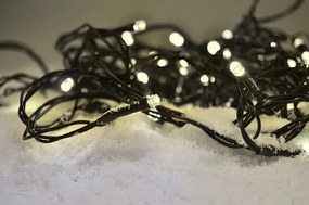 Vianočná vonkajšia LED reťaz 10 m - 100LED - teplá biela