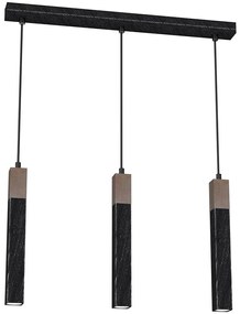 Luster na lanku SOLO 3xGU10/MR11/40W/230V čierna