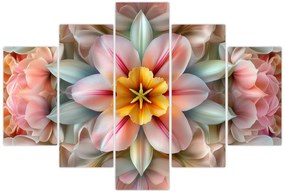 Obraz - Kaleidoskopický kvet (150x105 cm)
