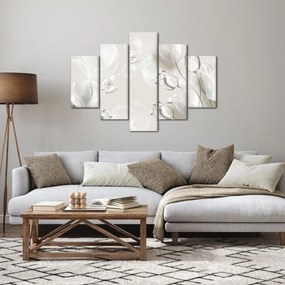 Obraz - Tulipány medzi bublinami (150x105 cm)