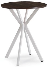 Stôl ERION 60 cm Orech / Biely