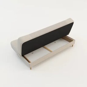 Béžová menčestrová pohovka LUPPO