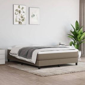 Rám na boxspring posteľ sivohnedý 140x200 cm látka