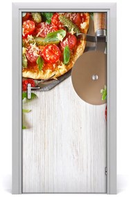 Fototapeta na dvere do domu samolepiace pizza 85x205 cm