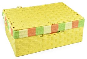 Vingo Úložný box s víkem žlutý Rozměry (cm): 36x24, v. 13