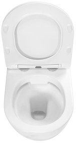 Rea Carlos Nature Marble, závesná WC misa Rimless 495x370x355 mm, imitácia kameňa, REA-C6606