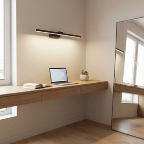 Toolight Toolight, LED nástenné svietidlo, 80cm, 13W, 4000K, 500lm, APP1868-1W, čierna matná, OSW-66024