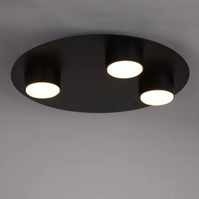 Stropné svietidlo STAR 3xGX53/12W/230V čierna
