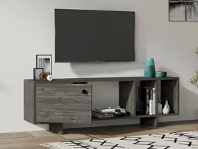 TV stolík/skrinka Nipuvo (antracit) . Vlastná spoľahlivá doprava až k Vám domov. 1095548