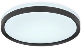 GLOBO Stropné svietidlo LED SONNY s diaľkovým ovládaním, 18 W, stmievateľné, 39 cm, okrúhle, čierne