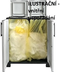 ARTPLAST Skriňa na triedený odpad Linea FREE 2dv/2víka Poškodený obal: Nie