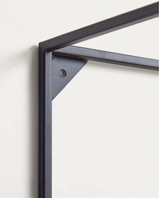 Čierna/v prírodnej farbe polica z jedlového dreva 90 cm Elisha – Kave Home