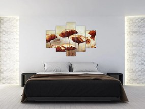 Obraz červených kvetov (150x105 cm)