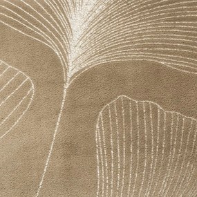 Dekorstudio Deka s rastlinným vzorom GINKO1 150x200cm - tmavobéžová