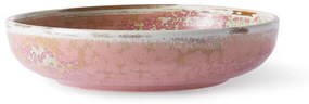 Rustikálne ružový hlboký tanier Home chef 19 x 4cm - HKLIVING