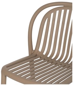 Béžová plastová jedálenská stolička Alia – Ixia