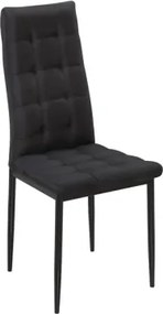 Jedálenská stolička Lola, čierna látka%
