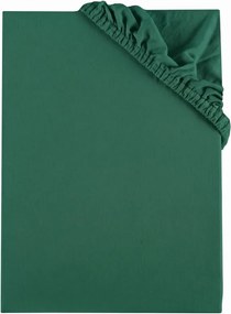 Plachta posteľná tmavozelená jersey EMI, Detská plachta 60x120