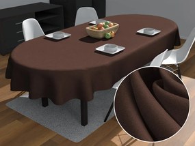 Biante Dekoračný oválny obrus Rongo RG-083 Čokoládovo hnedý 50x100 cm