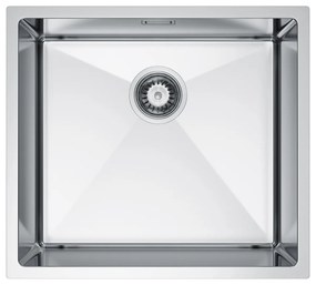 Erga HD, 1-komorový oceľový drez 490x440x210 mm, oceľová, ERG-MLS-HD4944