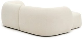 Krémová ženilková rohová pohovka (ľavý roh/s leňoškou) Martina – Kave Home