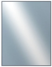 DANTIK - Zrkadlo v rámu, rozmer s rámom 70x90 cm z lišty Hliník platina (7002019)