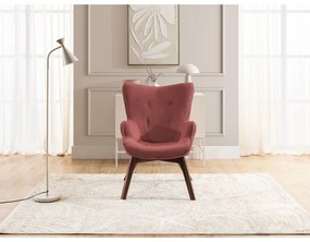 Červené menčestrové kreslo Niko – Ropez