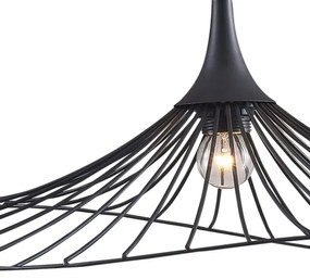 Luster na lanku ARIELLE 1xE27/20W/230V pr. 50 cm čierna