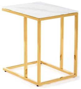 HowHomely Konferenčný stolík LURUS 40x50 cm zlatá DD0125