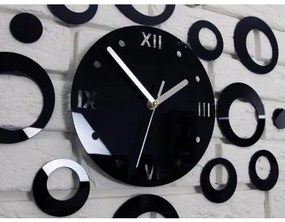 Sammer Krásne hodiny na stenu 55CM PREMIUM čierna farba RingBlack