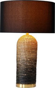 Dizajnová stolová lampa Saretha 61 cm čierna
