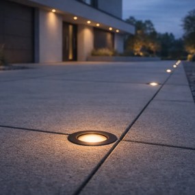 12V zemné bodové svietidlo čierne vrátane LED IP67 - Voltaire Linsey