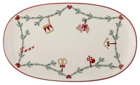 Bloomingville Servírovací tanier Yule Nature Oval 38,5 cm