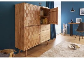 Komoda 39941 120cm Drevo Acacia  - Komfort-nábytok