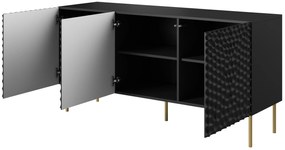 Cama Čierna komoda Hole 3D