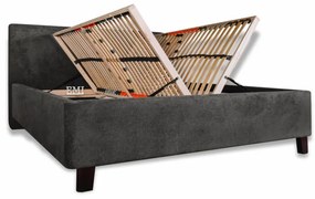 Posteľ čalúnená ZEFIRA + lamelový rošt + matrac EMI