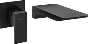 Rea Sonic, podomietková umývadlová batéria, čierna matná, REA-B0690